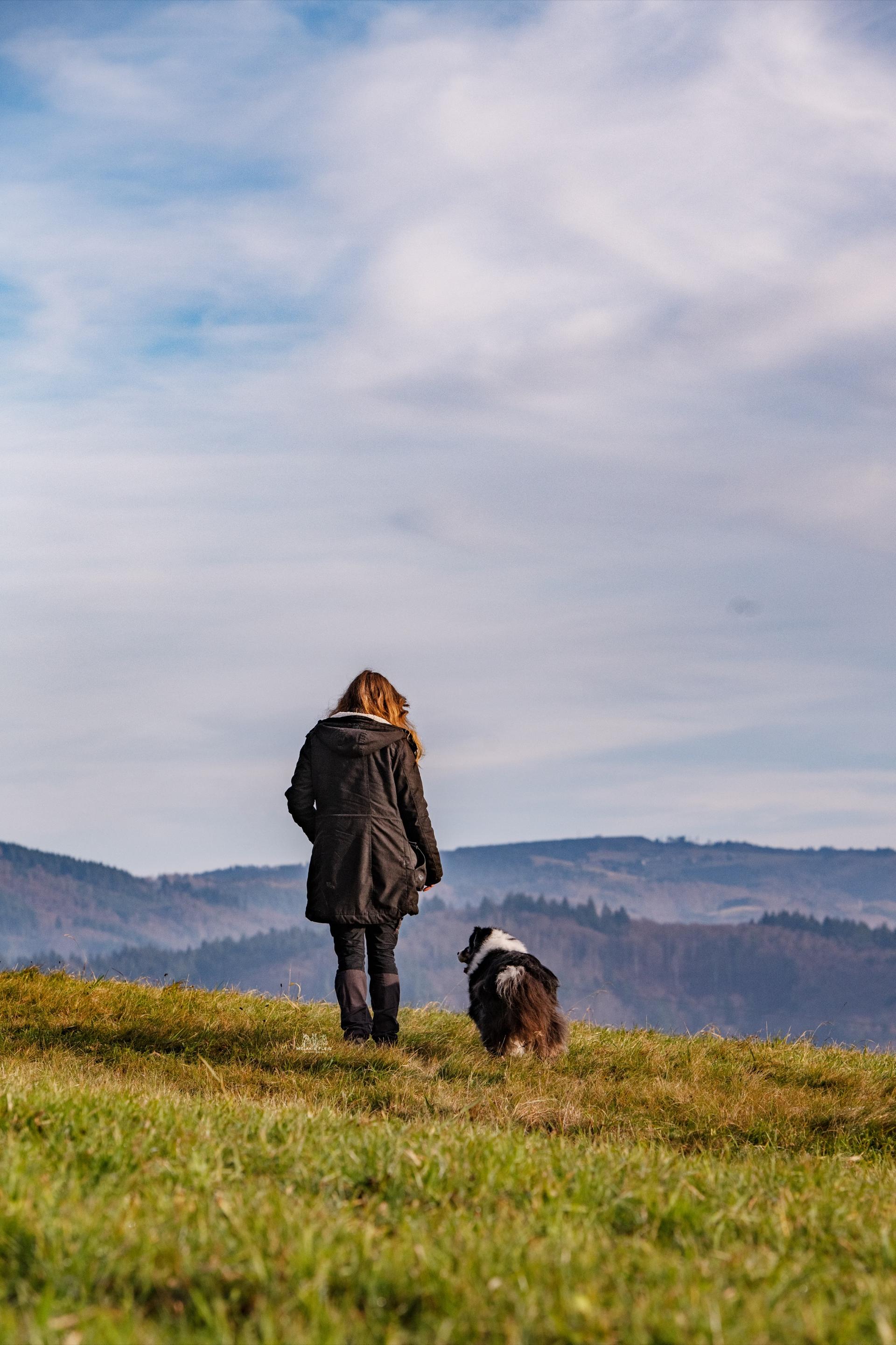 Zusammen auf dem Hügel